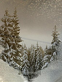 riflesso di paesaggio invernale al passo rolle - foto naturalistica segnalata
